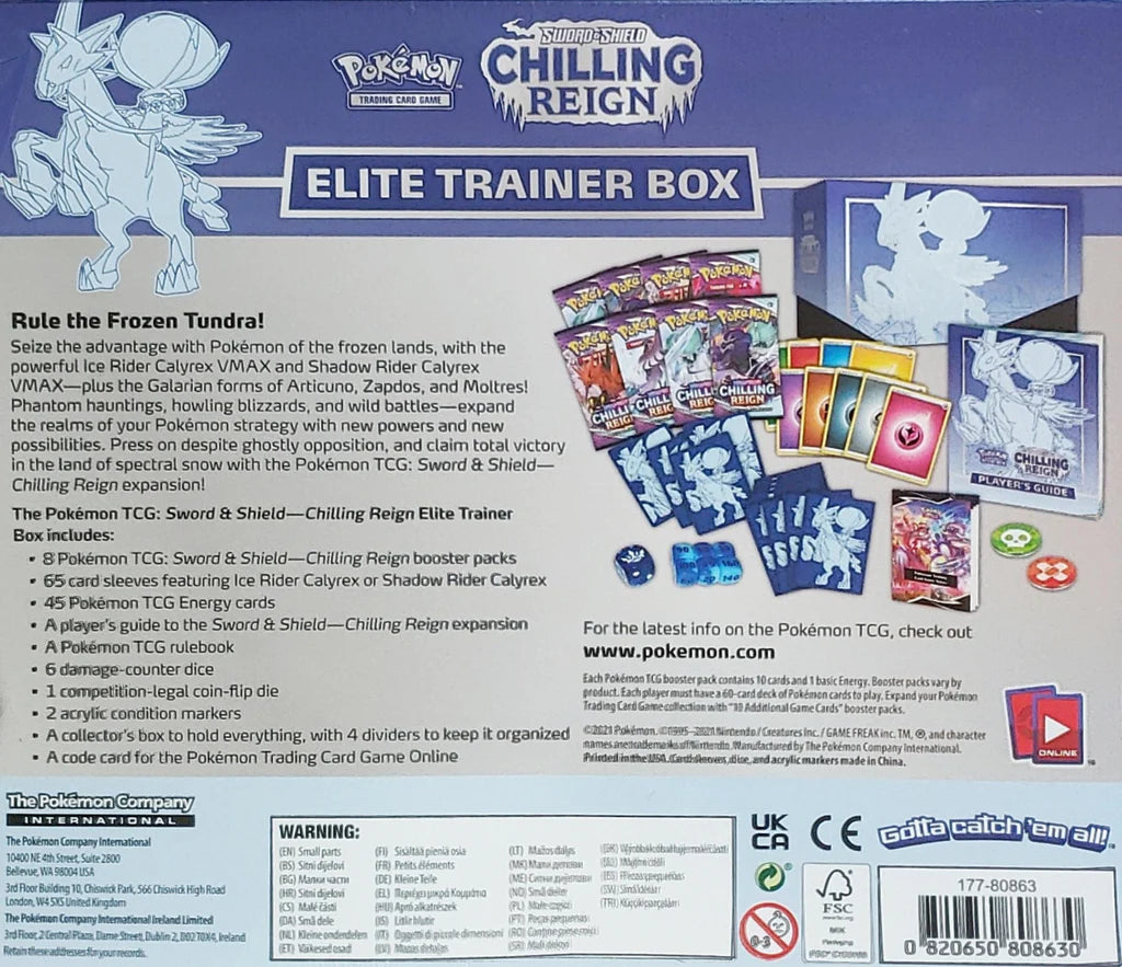 21 Pokemon Chilling Reign Booster top Packs