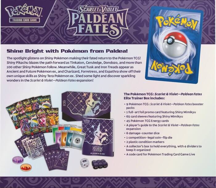 Pokémon TCG: Scarlet & Violet - Paldean Fates Elite Trainer Box