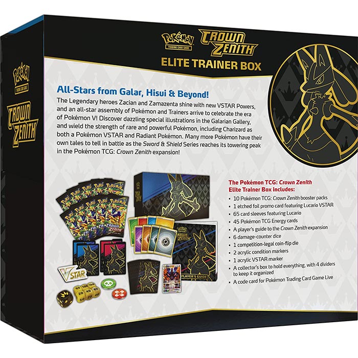 CROWN ZENITHシュリンク付　エリートトトレーナーボックス Crown Zenith Elite Trainer Box on sale for Pokémon Day