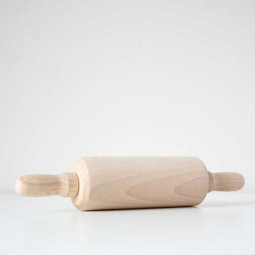 Gluckskafer - Wood rolling pin with steel axle (20.5 cm)
