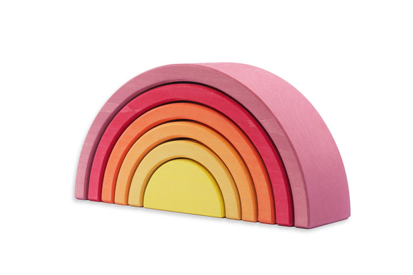 Wooden rainbow stacker