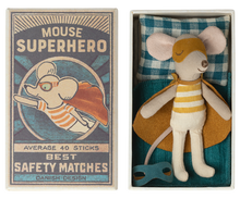 Load image into Gallery viewer, Superhero mouse, Little brother in Matchbox