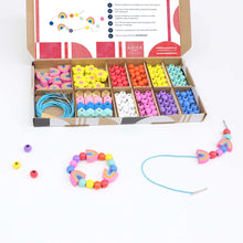 Load image into Gallery viewer, Cotton twist - Rainbow &amp; Flower Bracelet Making Kit