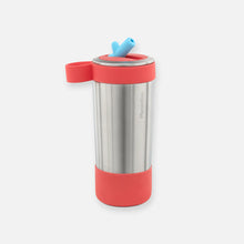Load image into Gallery viewer, PlanetBox - Glacier Water Bottle, Coral Reef  (Coral band with light blue straw))