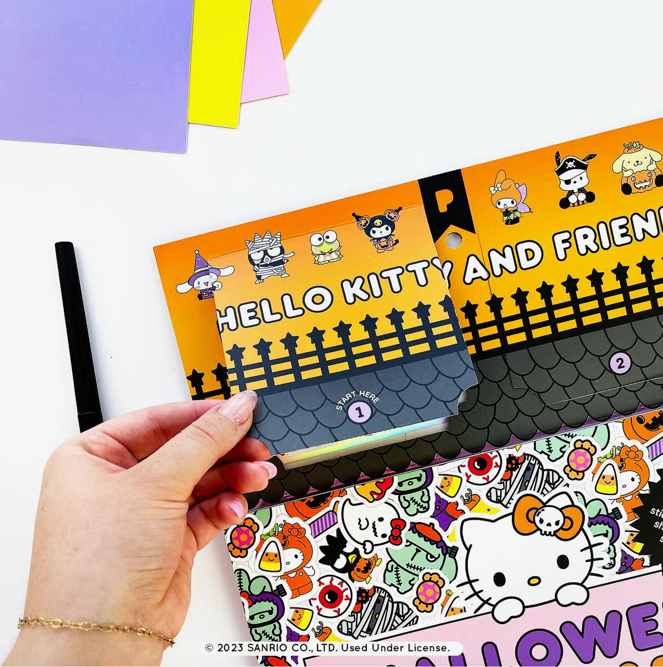 Hello Kitty And Friends Halloween Sticker Countdown