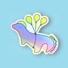 Load image into Gallery viewer, Stickers for J - Holographic Sticker, Disco Dinos - Jaxartosaurus