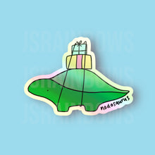 Load image into Gallery viewer, Stickers for J - Holographic Sticker, Disco Dinos - Nodosaurus