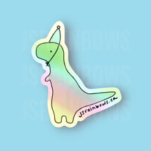 Load image into Gallery viewer, Stickers for J - Holographic Sticker, Disco Dinos - Tyrannosaurus Rex (Branded)