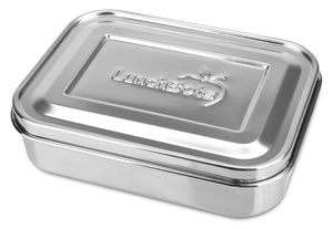 LunchBots - Stainless Steel Protein Packer - measuring just under 4x6