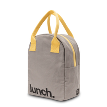 Load image into Gallery viewer, Fluf - Zipper Lunch, &#39;Lunch&#39; Gray/Yellow