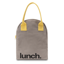 Load image into Gallery viewer, Fluf - Zipper Lunch, &#39;Lunch&#39; Gray/Yellow
