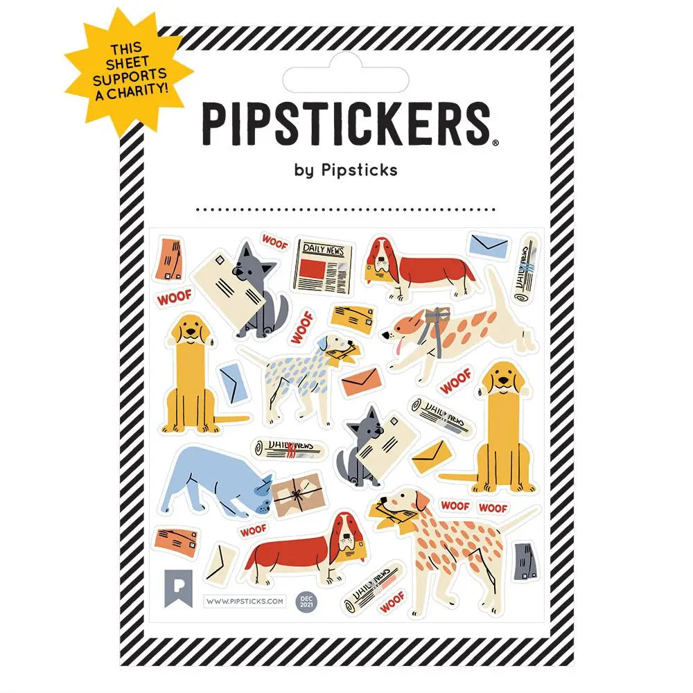 Pipsticks - Fetching Fidos, fido dog sticker sheet