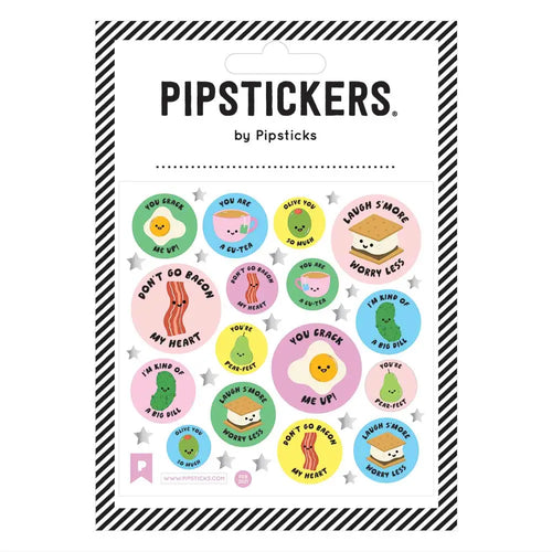 Pipsticks - My Pun & Only, very punny round stickers on sheet