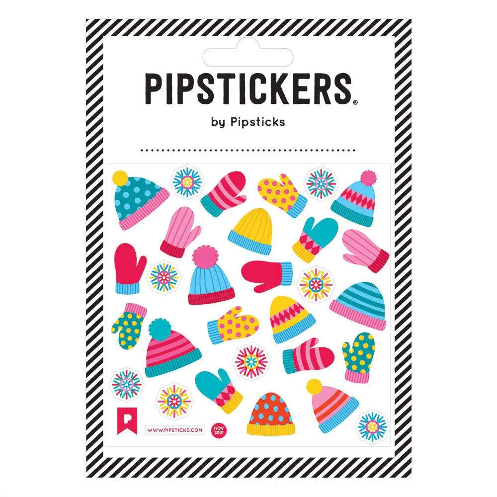 Pipsticks - Fuzzy Mittens & Caps sticker sheet