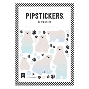 Pipsticks - Fuzzy Polar Bears sticker sheet
