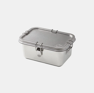 4 easy latches - stainless steel container for lunch