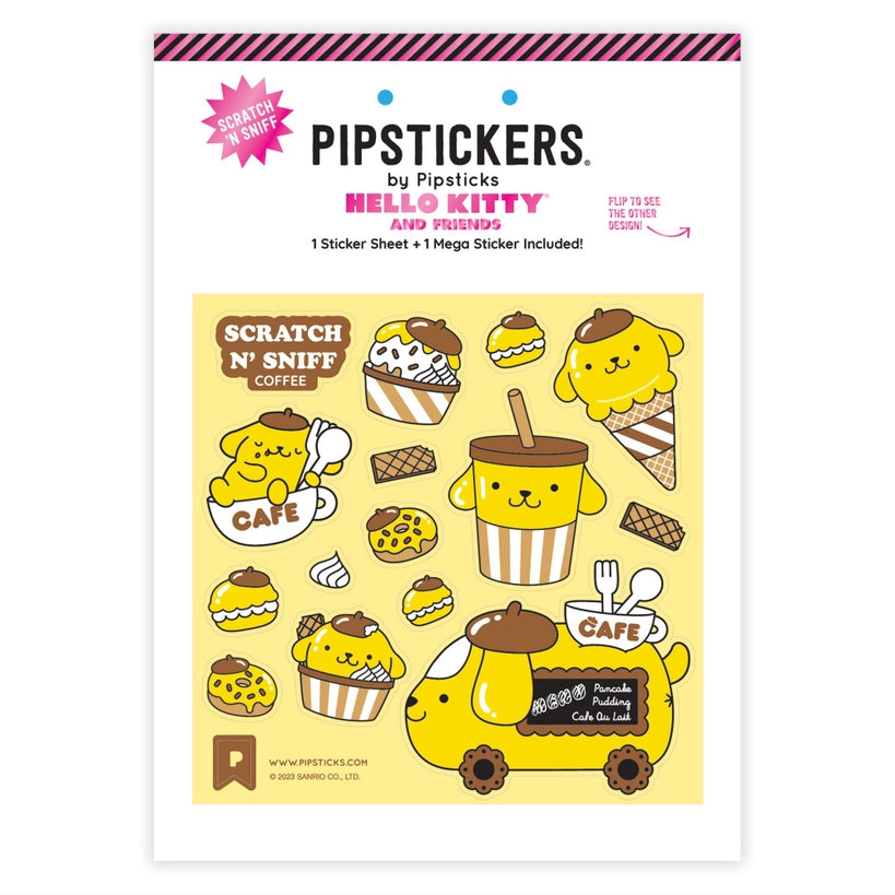 Pipsticks - Pompompurin Café Cruiser Scratch 'n Sniff Stickers (2 count)