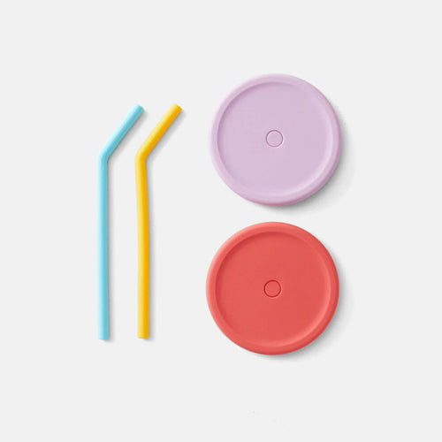 PlanetBox - Silicone Straw and Lid Set
