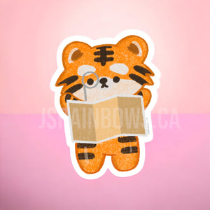 Kawaii Sticker Die Cut Tiger