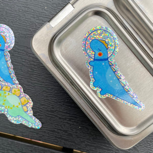 Stickers for J - Glitter Sticker, Scribble Dinos - Outter Space
