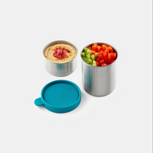 Load image into Gallery viewer, Stainless steel snack container for veggie and dip
