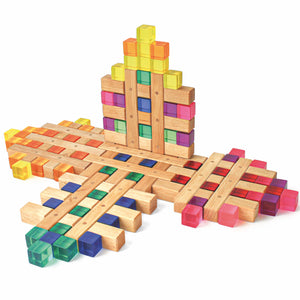 Bauspiel - Grid Blocks and lucent cubes (sold separately)