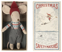 Load image into Gallery viewer, Christmas mouse in Matchbox, Big Brother