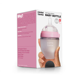Comotomo - Baby Bottle, Pink, 5 Ounce
