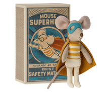 Load image into Gallery viewer, Superhero mouse, Little brother in matchbox
