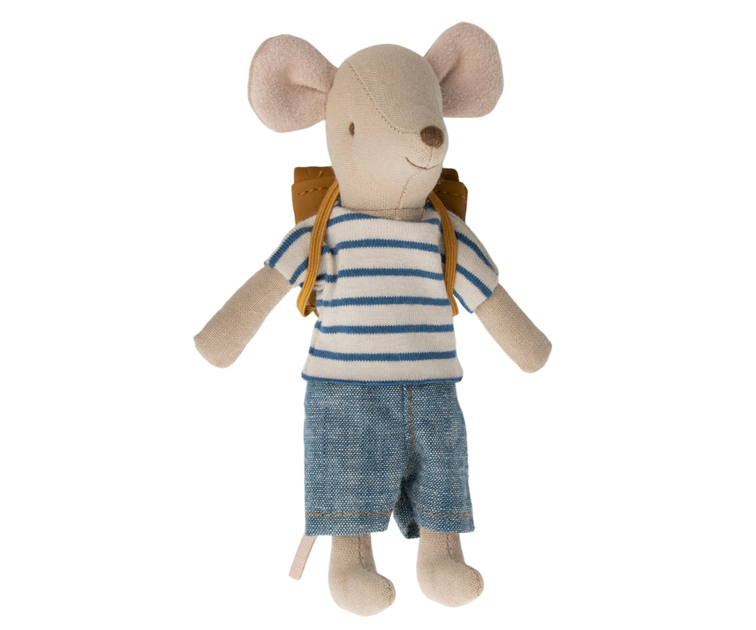 Maileg Tricycle mouse, Big Brother with Bag