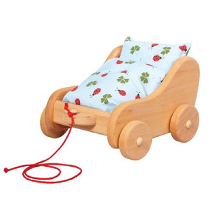 Gluckskafer - Doll - Wood Pram, Small