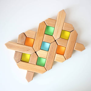 Bauspiel lucent cubes with x grid blocks (sold separately) 