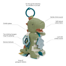 Load image into Gallery viewer, Itzy Ritzy - Bespoke Link &amp; Love™ Activity Plush with Teether Toy - Dino
