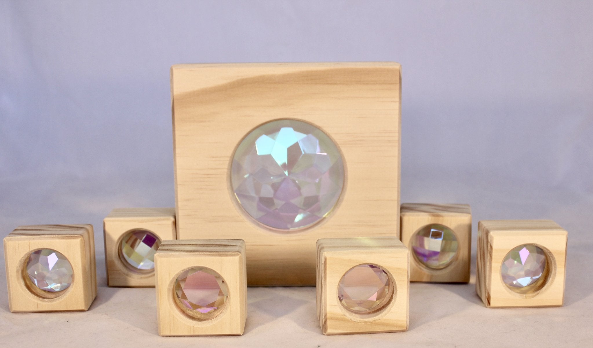 Nurture Play Australia - Rainbow Crystal Kaleidoscope Window Blocks