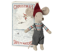 Load image into Gallery viewer, Christmas mouse in Matchbox, Big Brother