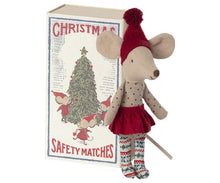 Load image into Gallery viewer, Christmas mouse in Matchbox, Big sister