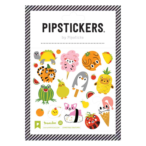 Pipsticks - Comestible Creatures by Tonia Dee, rainbow cute food/animal  stickers