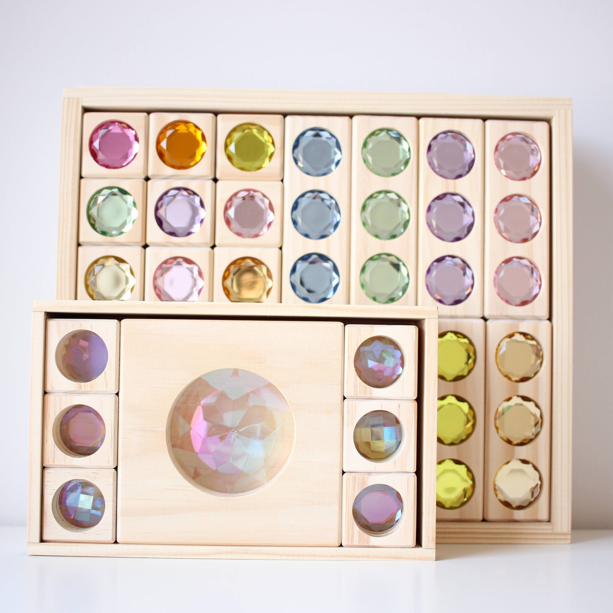 Nurture Play Australia - Rainbow Crystal Kaleidoscope Window Blocks