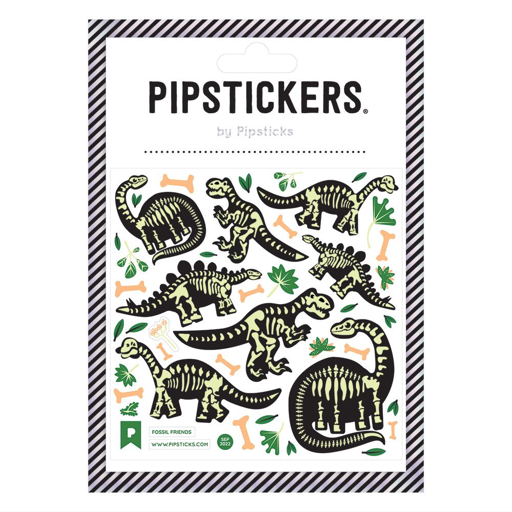 Pipsticks - Glow-In-the-Dark Fossil Friends stickers