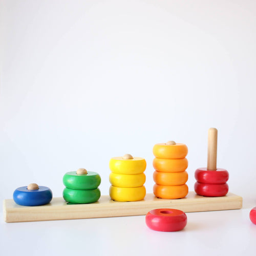 Goki - Learn to count with wooden rings
