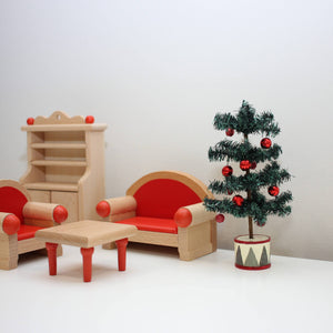 Maileg Christmas tree in living room