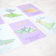 Load image into Gallery viewer, Stickers for J - Holographic Sticker, Disco Dinos - Assorted 3 pack