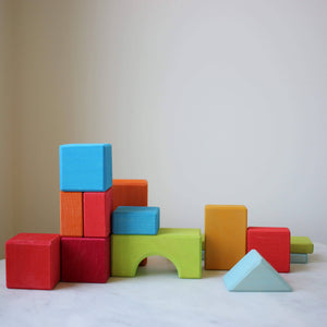 Some pieces from Gluckskafer Blocks Geometric Shapes 