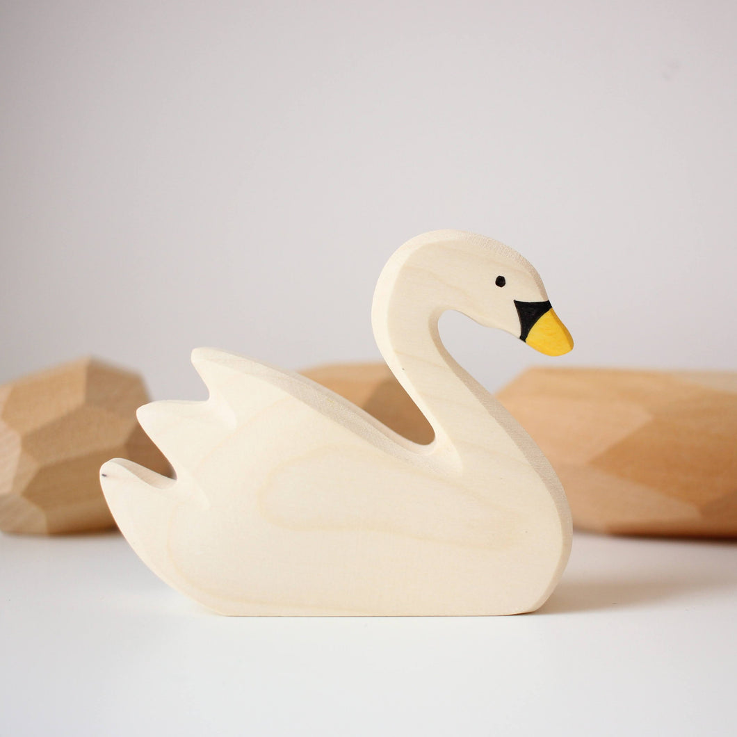 Holztiger - Swan, swimming