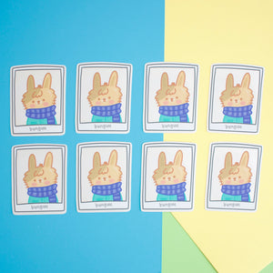 Bunguu Bunny Stickers - Polaroid style