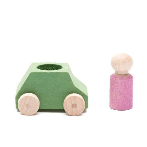 Lubulona - Car Mint with Pink Figure