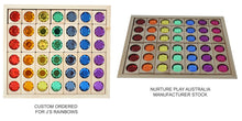 Load image into Gallery viewer, Nurture Play Australia - Double Sided 4x4 Bling Block Set in Rainbow (Large)