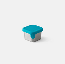 Load image into Gallery viewer, PlanetBox - Rover Little Square Dipper with teal lid