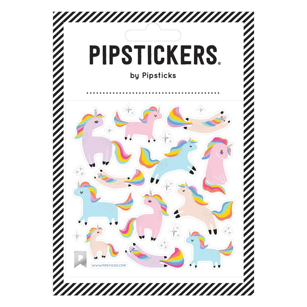 Precious Unicorns Stickers, pastel rainbow unicorn sticker sheet