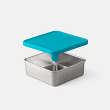 Load image into Gallery viewer, PlanetBox - Rover Big Square Dipper with Teal lid